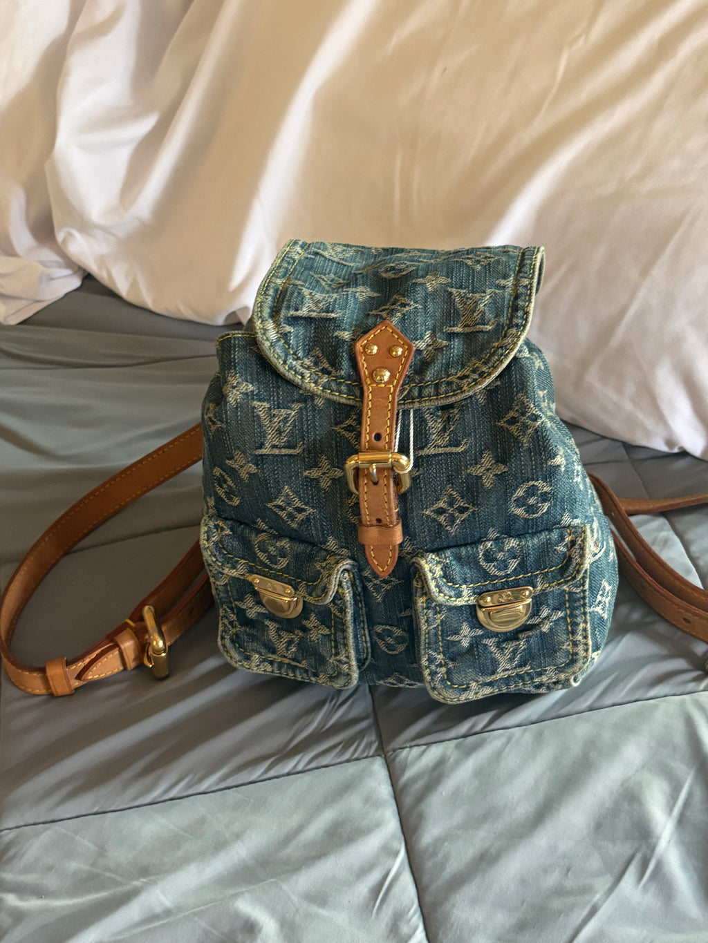Louis vuitton Denim sac a Dos Pm