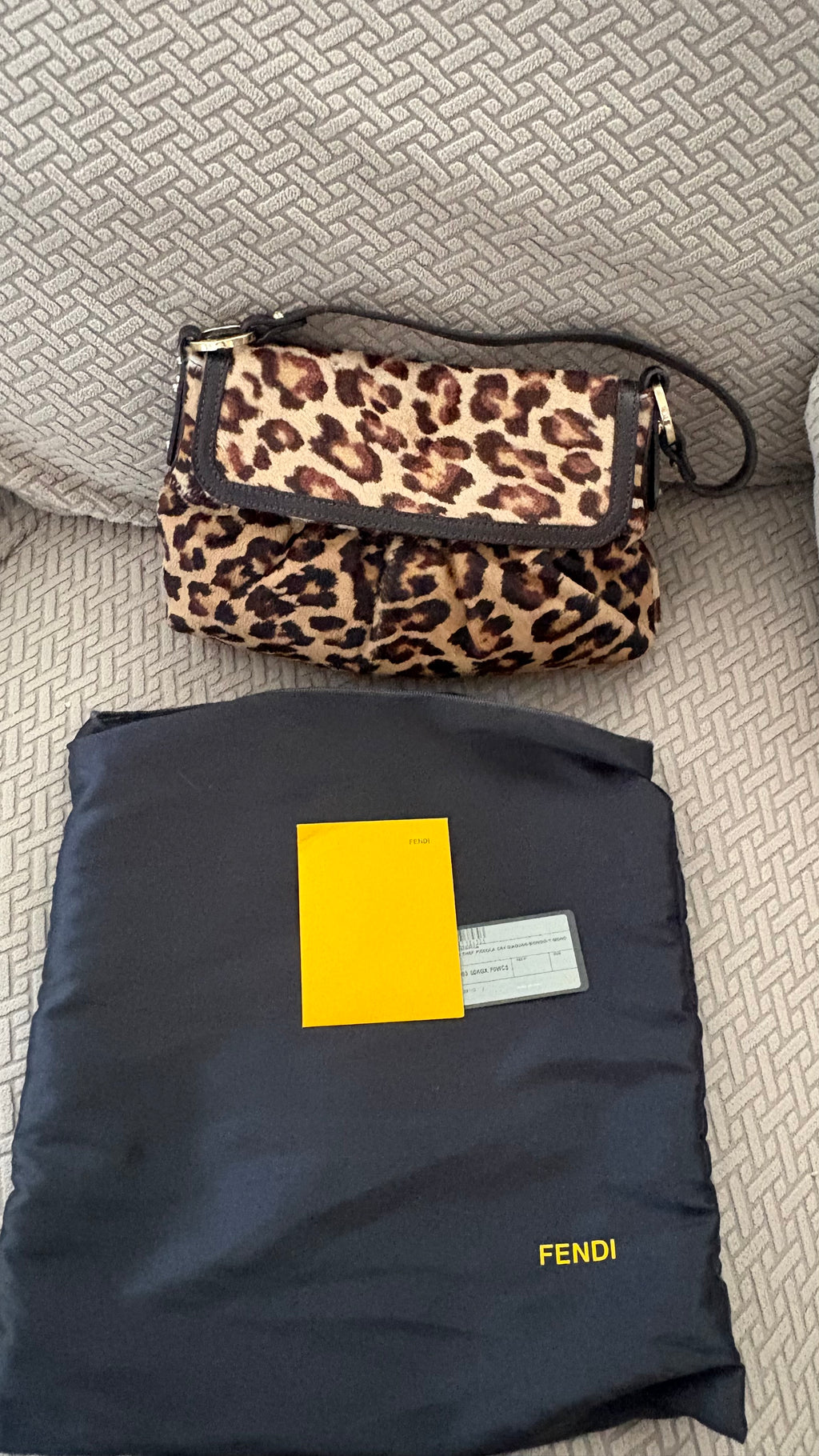 FENDI LEOPARD SHOULDER BAG