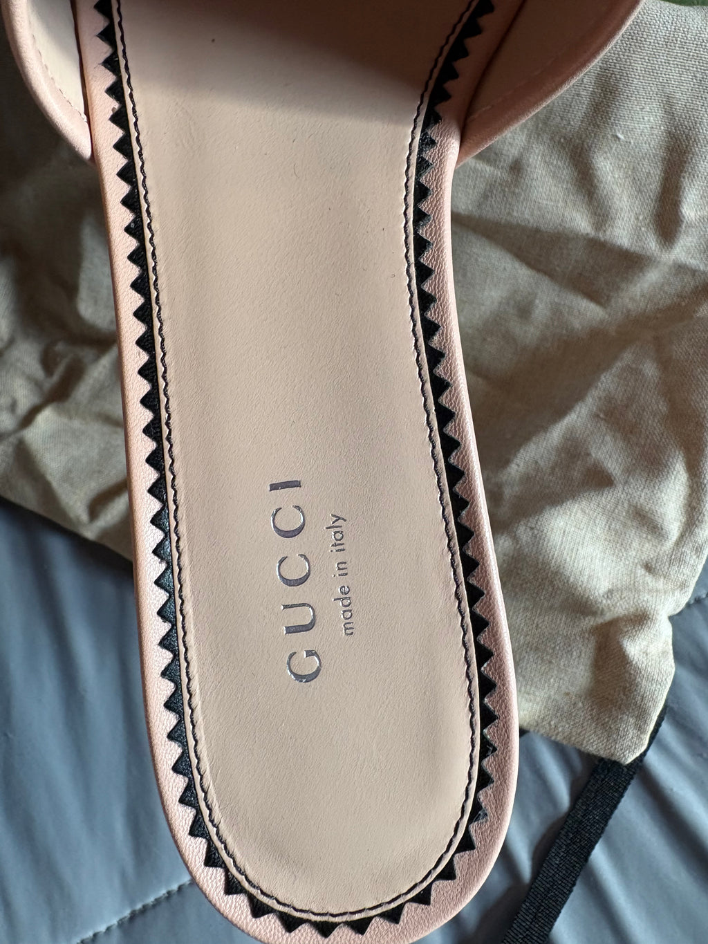 Gucci nude/pink platform sandals