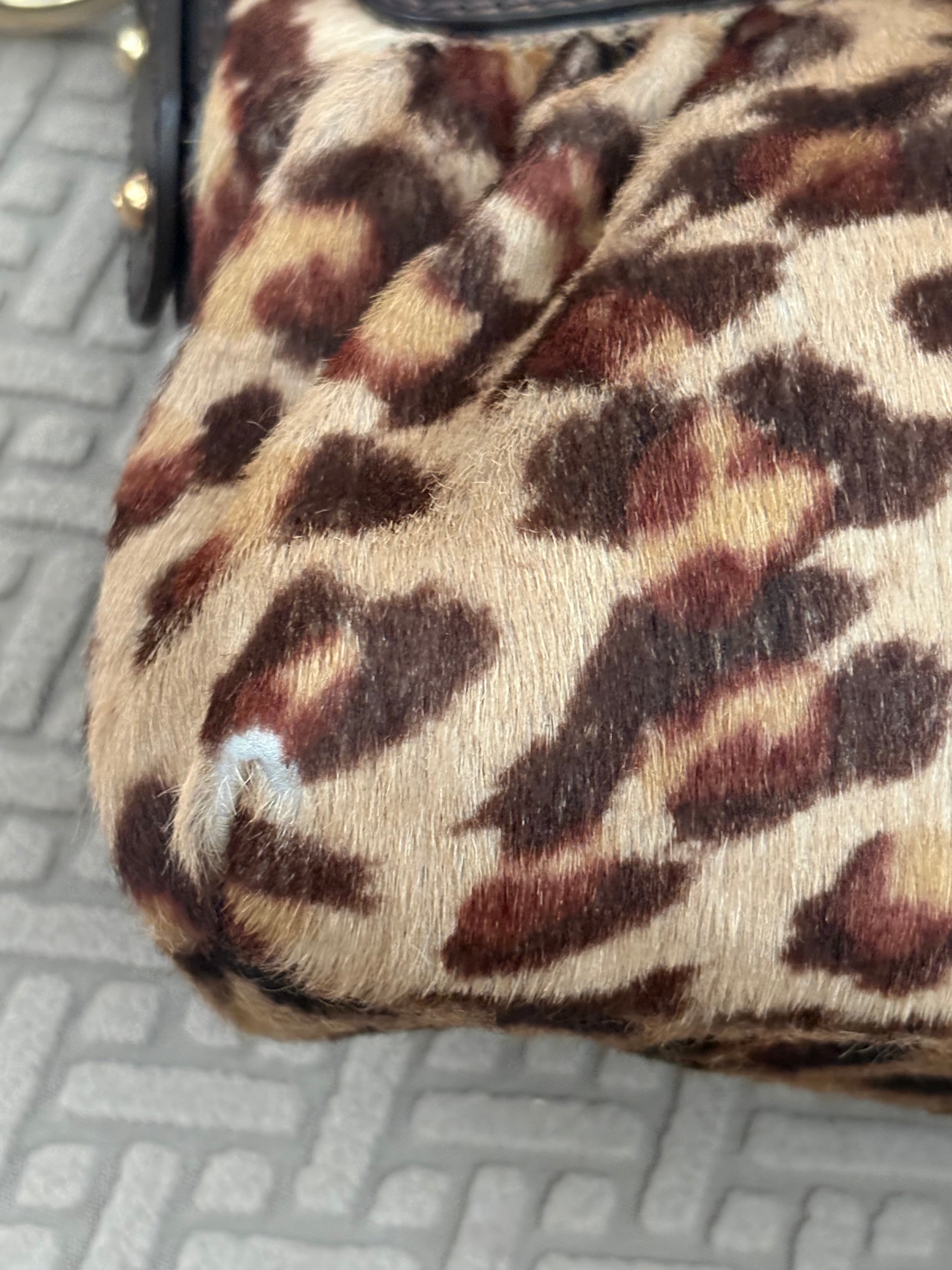 FENDI LEOPARD SHOULDER BAG