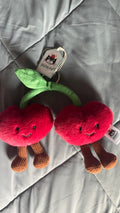 Plush cherries charm